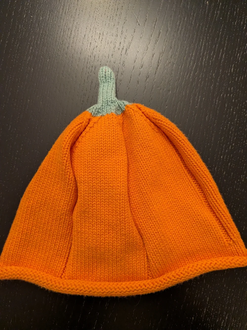Carter's Orange Pumpkin Knit Hat and Booties Set